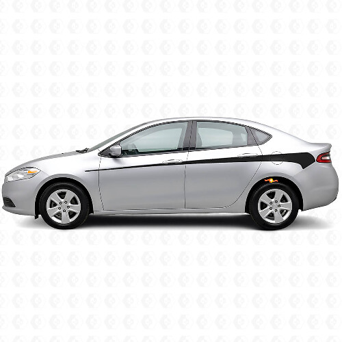 Kit de Vinilo de Franjas Laterales Decoradas para Dodge Dart 2013+