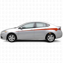 Kit de Vinilo de Franjas Laterales Decoradas para Dodge Dart 2013+_4