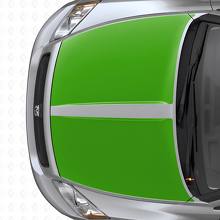 Set de calcomanías de vinilo con franjas anchas dobles para capó para Dodge Caliber 2007+_3
