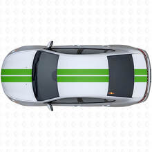 Kit de Vinilo con Rayas de Doble Contorno Delanteras Superiores y Traseras para Dodge Dart 2013+_3