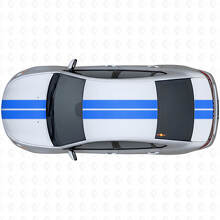 Kit de Vinilo con Rayas de Doble Contorno Delanteras Superiores y Traseras para Dodge Dart 2013+_4