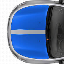 Conjunto de Calcomanías de Vinilo de Rayas Dobles en Negro para Capó para Dodge Dart 2013+_2