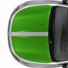 Conjunto de Calcomanías de Vinilo de Rayas Dobles en Negro para Capó para Dodge Dart 2013+_3