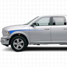 Kit de vinilos de tiras contorneadas para guardabarros delantero y puerta para Dodge Ram 2009+_2