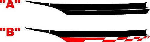 Rayas decorativas para guardabarros delantero Dodge Dart de 2013 y posteriores