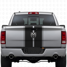 Kit de Pegatinas de Vinilo con Rayas Duales para Capó y Puerta Trasera para Dodge Ram 2009-18_2