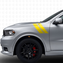 Kit de Vinilo con Rayas Dobles para Guardabarros Delantero para Dodge Durango 2011+_5