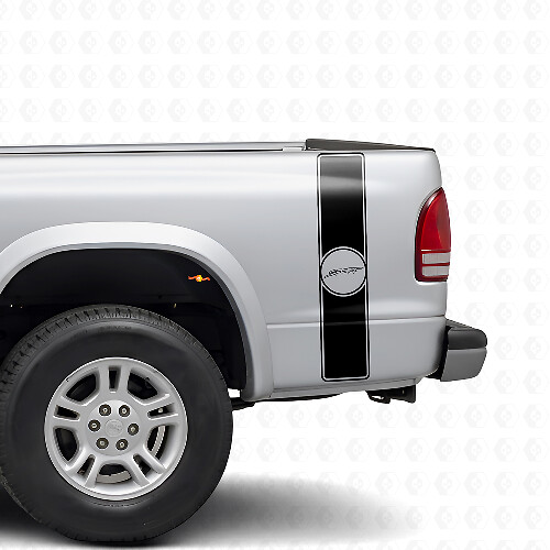 Kit de vinilos con franjas laterales traseras estilo retro deportivo para Dodge Dakota 1997+