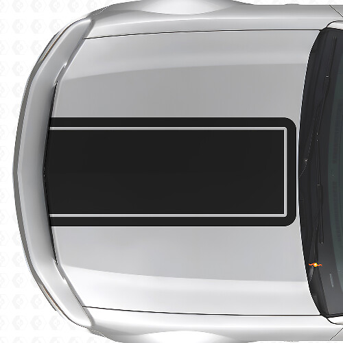 Vinilo adhesivo con contorno negro para capó para Musclecar Musclecarmodel Mach 1 2005-09