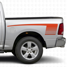 Kit de vinilo lateral trasero estilo estroboscópico en forma de palo de hockey para Dodge Ram 2009-18_4