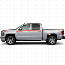 Kit de Calcomanías de Vinilo de Franjas Laterales de Acento para Chevrolet Silverado 2014+_4