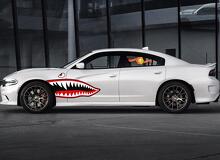 Side Accent Retro Fighter Plane Boca Stripe Kit Ajuste universal para muchos vehículos Cargador Challenger 2