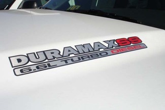 Calcomanías para capó DURAMAX 6.6L Turbo Diesel SS - Nuevo diseño de calcomanía en tres colores