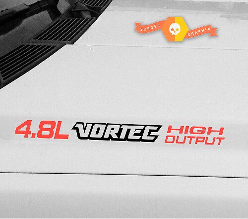 Adhesivo de vinilo para capó Vortec High Output 4.8L para Chevrolet Silverado