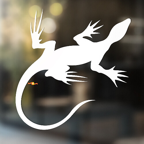 Gecko Lagarto Vinilo Arte Pared Ventana Baño Pegatina Calcomanía #2
