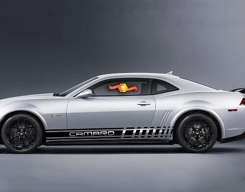 2X pegatina de vinilo de carreras de coches con gráficos de varios colores para Chevrolet Camaro
