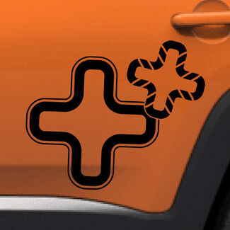 Jeep Renegade Logo Vinilo Calcomanía Lateral Gráfico Off Road Camo Opciones SUV