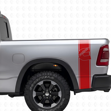 Kit de pegatinas de vinilo personalizadas de estilo C para las franjas laterales traseras de camiones Dodge_4