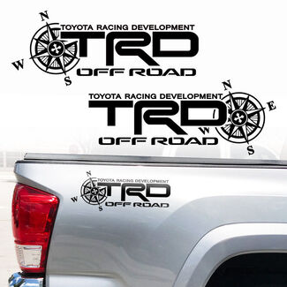 Toyota TRD Truck Off Road Racing Tacoma Tundra Compass calcomanías de vinilo
