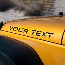 Jeep Wrangler desgastado rubicon capó pegatinas calcomanías
 3