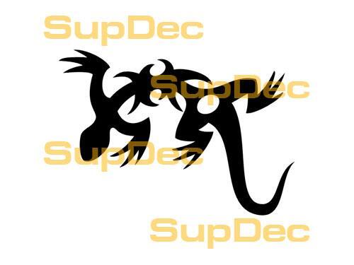 Gecko lagarto vinilo arte pared ventana baño pegatina calcomanía #5
