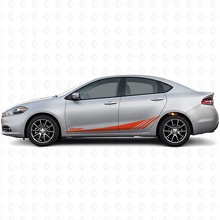 Kit de adhesivos de vinilo con franjas laterales estroboscópicas inferiores Datr para Dodge Dart 2013-2016_4