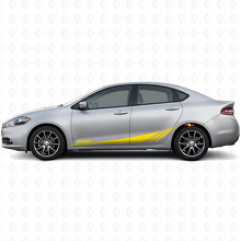 Kit de adhesivos de vinilo con franjas laterales estroboscópicas inferiores Datr para Dodge Dart 2013-2016_5