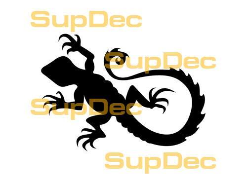 Gecko lagarto vinilo arte pared ventana baño pegatina calcomanía #6
