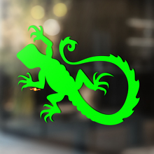 Gecko lagarto vinilo arte pared ventana baño pegatina calcomanía #6
_2