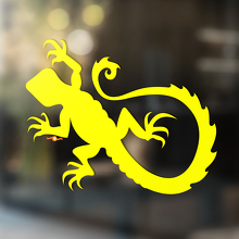 Gecko lagarto vinilo arte pared ventana baño pegatina calcomanía #6
_3