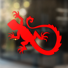 Gecko lagarto vinilo arte pared ventana baño pegatina calcomanía #6
_4
