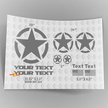 Kit de Calcomanías Estilo Militar Oscar Mike OM con Calcomanías para Capó para Jeep Wrangler 2