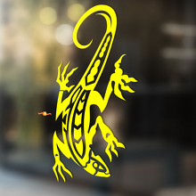 Lagarto en Estilo Tribal Vinilo Universal Calcomanía Sticker_3