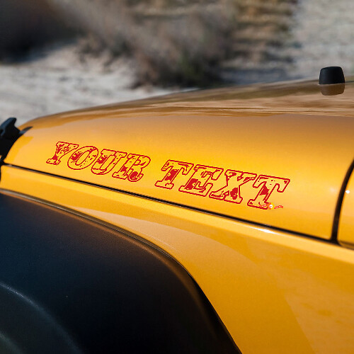 Jeep Wrangler Wrangler capó Pegatinas Calcomanías fuente de camuflaje
