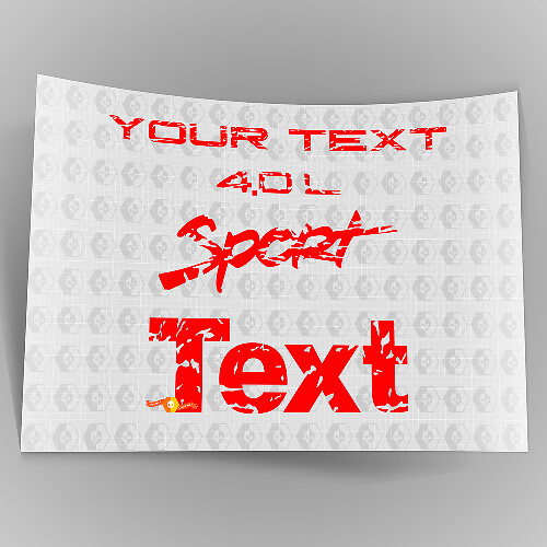 Logotipos de guardabarros Jeep Wrangler 4.0 TJ desgastados 1997 -2006