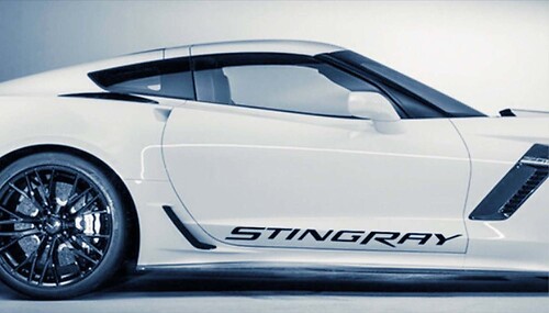 1950-2017 Chevrolet Corvette Stingray Z06 Etiqueta engomada del tren de rodaje de la puerta del parabrisas Nueva 1apC Z06
