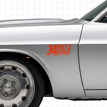 Kit de vinilos laterales Six Pak 340 para Dodge Viper Charger Ram Challenger_4