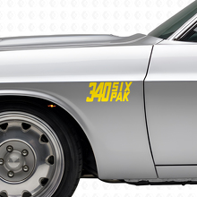 Kit de vinilos laterales Six Pak 340 para Dodge Viper Charger Ram Challenger_5