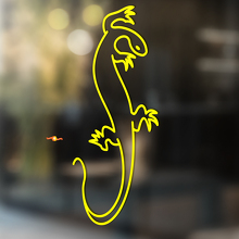 Gecko Lagarto Vinilo Arte Pared Ventana Baño Pegatina Calcomanía #11
_3