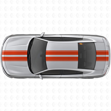 Kit de Pegatinas de Vinilo con Rayas Superiores para Carrocería de Doble Carril para Dodge Charger_4