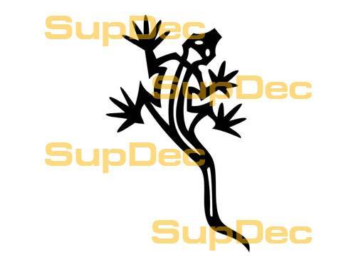 Gecko lagarto vinilo arte pared ventana baño pegatina calcomanía #12
