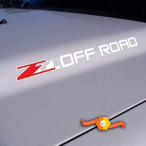 Calcomanía de vinilo para capó Z71 Off Road para Chevrolet Silverado