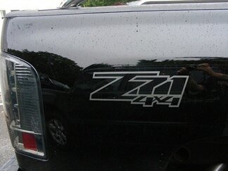 Calcomanías para plataforma de camioneta Z71 4x4 (juego) Su elección de color. Compatible con: Chevrolet Silverado GMC Sierra.
