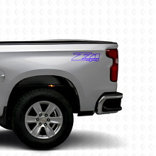 Juego de pegatinas de vinilo para caja de camión Z71 4x4 para Chevrolet Silverado GMC Sierra_2