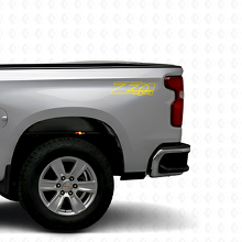 Juego de pegatinas de vinilo para caja de camión Z71 4x4 para Chevrolet Silverado GMC Sierra_6