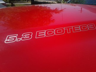 5.3L ECOTEC3 Calcomanías para capó - Chevrolet