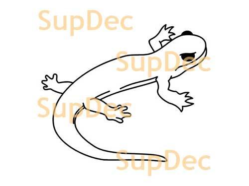 Gecko lagarto vinilo arte pared ventana baño pegatina calcomanía #13
