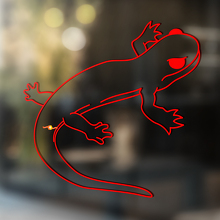 Gecko lagarto vinilo arte pared ventana baño pegatina calcomanía #13
_4