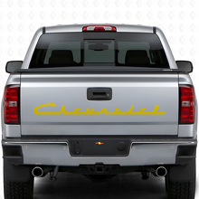 Calcomanía de vinilo con letras Chevrolet estilo retro para portón trasero de camiones Chevy_5