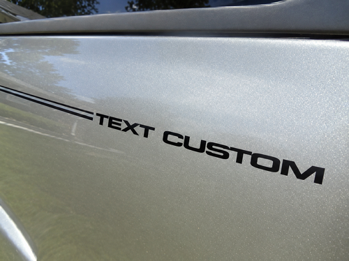 TEXT CUSTOM Pinstripe Insert Lettering Universal Adhesivo de vinilo para Dodge